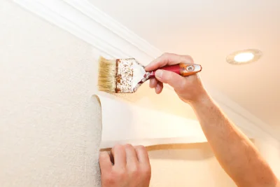 Pose de papier peint à Mozac — revêtements muraux et toiles de verre